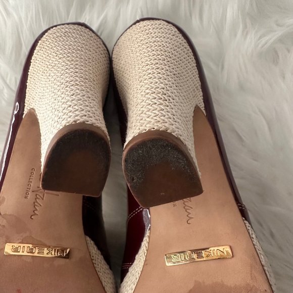 Cole Haan Charlize Nike Air Platform Open-Toe Patent Leather Pumps - Sz 8 - Picture 13 of 13